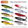 10pcs 1set 13g 10cm Premium Fishing Lure Kit Bass Trout Baits With Propeller Tail Durable Hooks Realistic Action For Freshwater