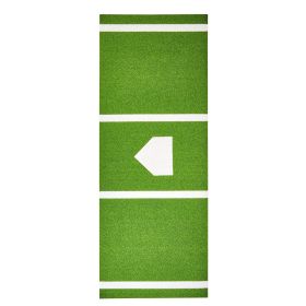 VEVOR Baseball Softball Hitting Batting Mat, 10' x 3.8' Indoor/Outdoor Softball Mat, Lined & Foam Backing Anti-Slip Anti-Fade Softball Training Aid