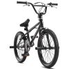 VEVOR 20-Inch BMX Bike Freestyle Bike Men Kids BMX Bicycle Hi-Ten Steel Frame