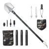 Survival Shovel 13 in 1 Camping Shovel Folding Multitool Portable Compact