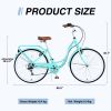 7 Speed, Steel Frame, Multiple Colors 26 Inch Ladies Bicycle