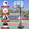 Height Adjustable Basketball Hoop, 7.5 to 10ft Adjustable Basketball Stand with 44 Inch Backboard