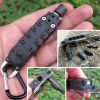 1pc Multifunctional Keychain Tool Kit; Mini EDC Pocket Screwdriver Set; Bottle Opener; LED Flashlight For Outdoor Camping Fishing Hiking