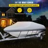 VEVOR Waterproof Boat Cover, 14'-16' Trailerable Boat Cover