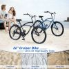 7 Speed Bicycles, Multiple Colors 26"Inch Beach Cruiser Bike