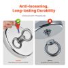 1300 LBS Strong Fishing Magnet Kit Single Sided Pull Force and Rope Carabiner