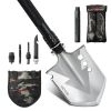 Survival Shovel 8 in 1 Camping Shovel Folding Multitool Portable Compact