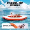 VEVOR Inflatable Floating Dock, √∏8.5FT Inflatable Dock Platform with √∏5FT Trampoline Mesh Pool