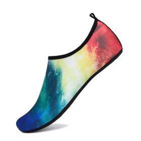 Men&#39;s Water Shoes Quick Drying Swimming Socks Women Yoga Shoes Summer Aqua Sandals Non Slip Barefoot Slippers for Beach Vacation (Color: P18, size: 40-41 (feet 24.5cm))