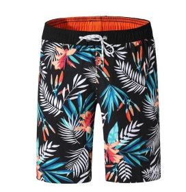 Mens Swim Trunks Quick Dry Printed Beach Shorts Summer Boardshorts with Mesh Lining (Color: colorful, size: L)