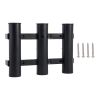 Goture Boat Fishing Rod Holder; 3 Rod Tube Plastic Holder Fishing Tackle Tool