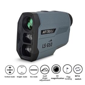 Golf Rangefinder 650m 1000m Hunting Telescope Golf Slope Adjusted Mode Flag-Lock Sport Laser Distance Meter (Ships From: China, Color: 650m)