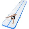 VEVOR Gymnastics Air Mat, 4 inch Thickness Inflatable Gymnastics Tumbling Mat, Tumble Track with Electric Pump