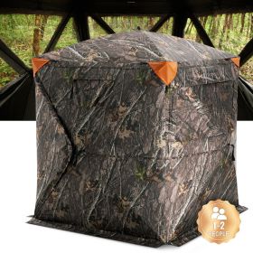 VEVOR Hunting Blind, 270¬∞ See Through Ground Blind, 1-2 Person Pop Up Deer Blind for Hunting with Carrying Bag, Portable Resilient Hunting Tent (Item Size: 55 inch, Product Classification: Window + Mesh)