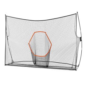 VEVOR 10.8x7ft Golf Practice Hitting Net Indoor Personal Driving Range Training (Item Size: 10 x 7 ft, Product Type: Single Mesh with Target Cloth)