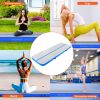 VEVOR Gymnastics Air Mat, 4 inch Thickness Inflatable Gymnastics Tumbling Mat, Tumble Track with Electric Pump