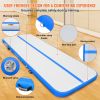 VEVOR Gymnastics Air Mat, 4 inch Thickness Inflatable Gymnastics Tumbling Mat, Tumble Track with Electric Pump