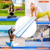 VEVOR Gymnastics Air Mat, 4 inch Thickness Inflatable Gymnastics Tumbling Mat, Tumble Track with Electric Pump